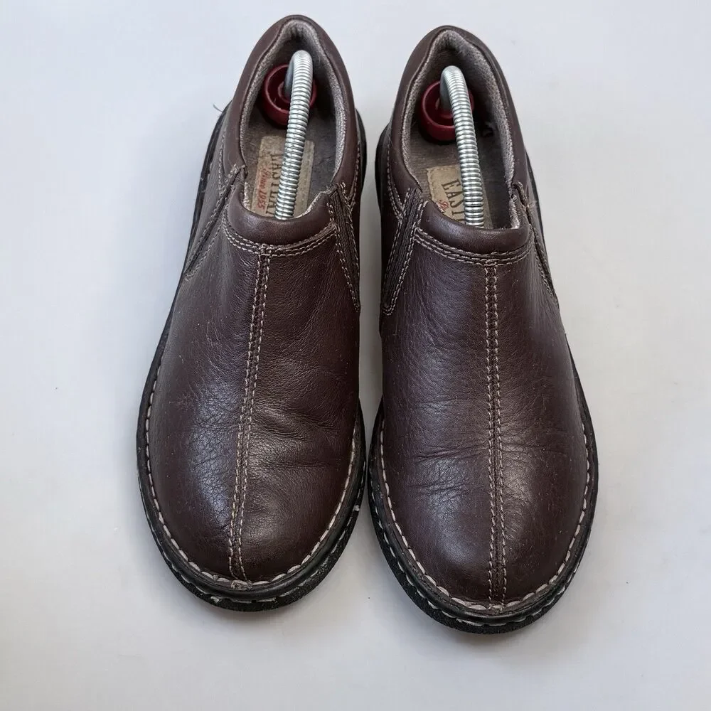 Eastland Amore 3096-02 Casual Brown Leather Heeled Boots Womens 6.5M EUC